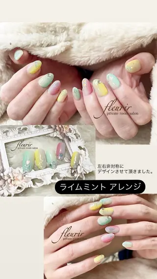 ネイル フルリール 【プライベートサロンのネイルデザイン