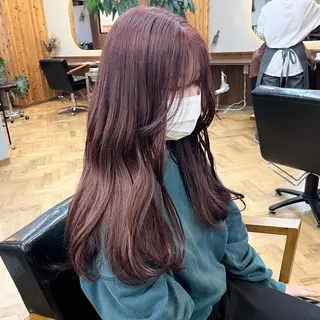 ロング カラー esu西梅田所属・ena/ブリーチなし 透明感・レイヤー🎀のヘアスタイル