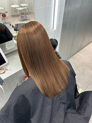 ロング カラー 🫧ミルクティー ブリーチRIKU🫧のヘアスタイル