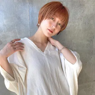 ショート カラー ヘアアレンジ 【ダメージレス施術】 【透明感】北村 拓也のヘアスタイル