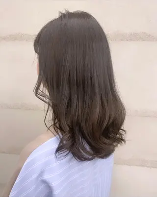 カラー 透明感/オリーブ/ グレージュ/YUKAのヘアスタイル