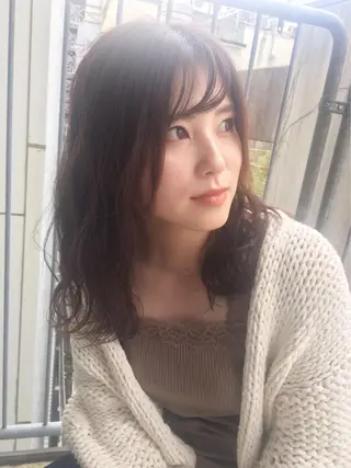 セミロング カラー Utata  literie所属・🌷小野田 睦🌷のヘアスタイル