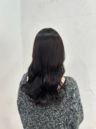 ロング カラー ♛︎ きっか ♛︎ ヘアアレンジ🩵のヘアスタイル