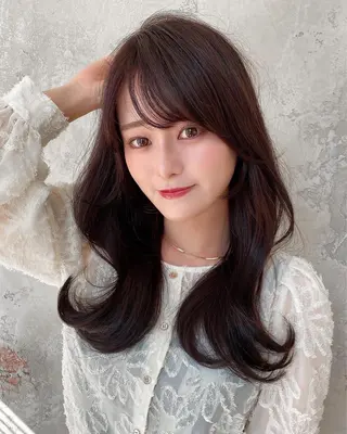 ロング 🧡くびれヘア/前髪 顔周り🧡久原結衣のヘアスタイル