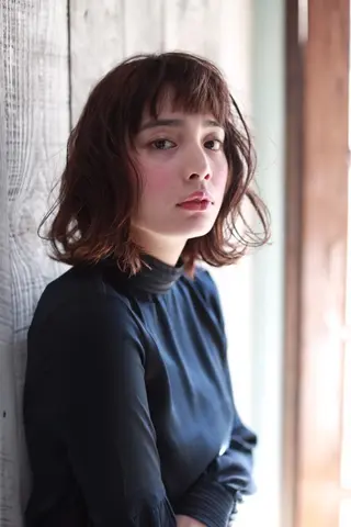 ミディアム 圧倒的美髪ストレート ツダケイタロウのヘアスタイル