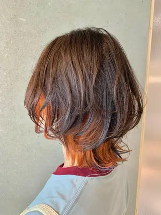 ショート カラー 縮毛矯正×艶カラー /中村勇太のヘアスタイル