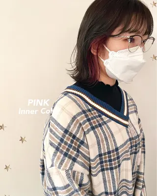 ミディアム カラー salon AKIRA所属・市川 千夏のヘアスタイル