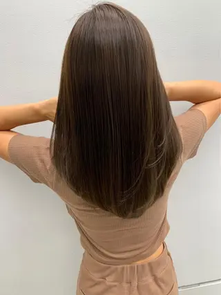 セミロング LEVIJU hair所属・韓国ヘア🕊村上 ののこ🕊のヘアスタイル