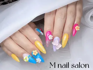 ネイル M🌷nail 長さだし専門店のネイルデザイン