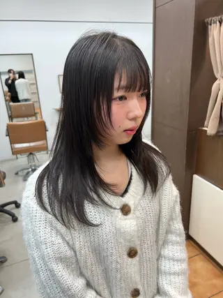 ミディアム 森本 翔大のヘアスタイル