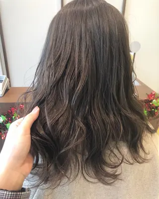 ロング カラー sano sayakaのヘアスタイル