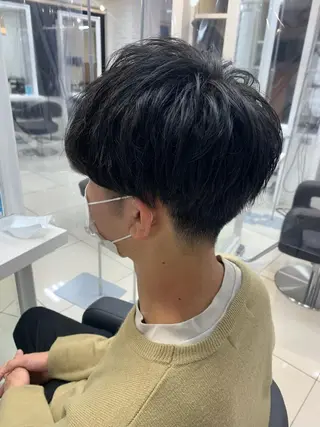 ショート メンズ 【センターパート/ マッシュ】ryokaのヘアスタイル