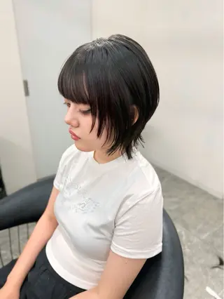 ショート 京都レイヤーカット/ 縮毛矯正/羽柴りくのヘアスタイル
