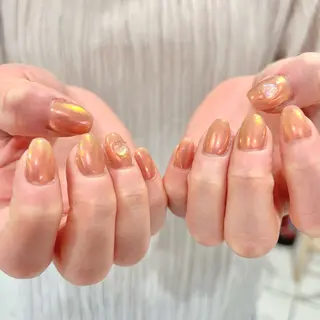 ネイル 🎀チーク/ちゅるん 🫧chisa🎀のネイルデザイン