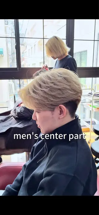 ショート 三ノ宮/メンズ/ フェザーパーマ🎗️のヘアスタイル