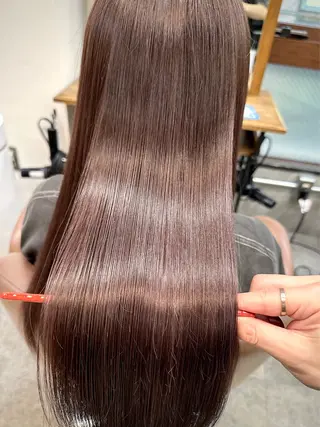 セミロング カラー 髪質改善特化サロン ICONIQ天神店のヘアスタイル