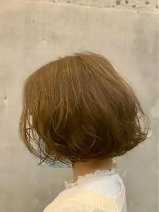 ショート カラー パーマ クバガワ シュンのヘアスタイル