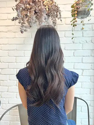 ロング 髪質改善トリートメン ト/縮毛矯正/ゆうなのヘアスタイル