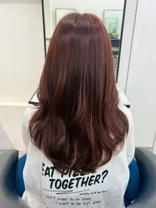 ロング カラー レイヤーカット🌈 透明感カラー🌷ﾕﾘのヘアスタイル