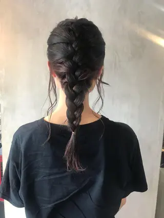 セミロング カラー ヘアアレンジ stylist/蛯谷 珠里のヘアスタイル