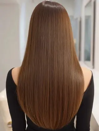 ロング カラー パーマ 🫧透明感&暖色系 color/沙綾🧸のヘアスタイル