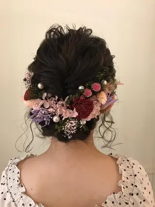 ミディアム ヘアアレンジ 清水　ちひろ ✄トップスタイリストのヘアスタイル