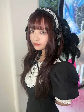 ロング カラー AIRA/ブリーチ ‪/透明感カラーのヘアスタイル