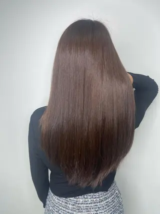 ロング カラー &chaLme   心斎橋所属・emi/髪質改善/ 韓国風/艶カラーのヘアスタイル