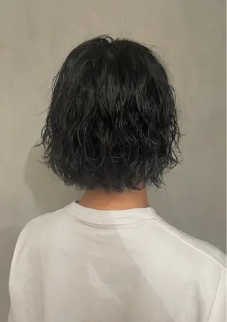 ミディアム パーマ メンズ ma am zee所属・篠原 一成のヘアスタイル