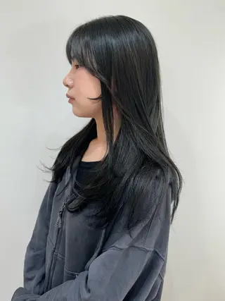 セミロング カラー 似合わせhair /モガミユナ🎀のヘアスタイル