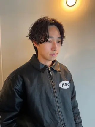 ショート パーマ 森田 鴻之介のヘアスタイル