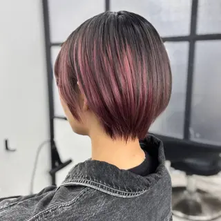 ショート カラー Ren. 🦋デザインカラーのヘアスタイル