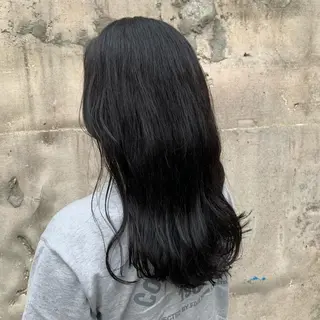 ロング カラー 韓国×巻ける髪質改善 💍maki💍のヘアスタイル