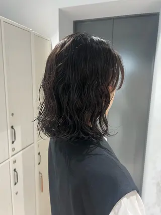 ミディアム 透明感カラー/ベージ ュ/HIKARU🌿のヘアスタイル