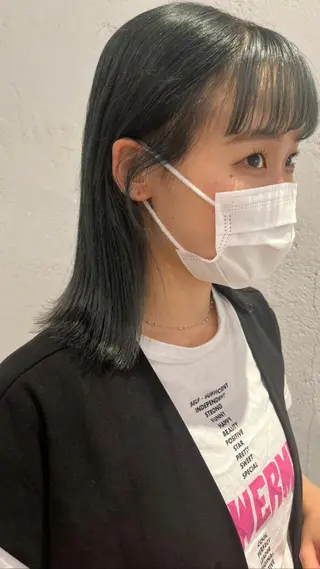 ミディアム カラー ヘアアレンジ 🌷ボブ/髪質改善 ストレートのヘアスタイル