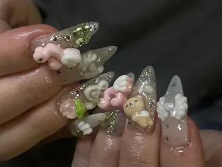 ネイル nail salon kukuna所属・ワンホン/韓国 nail 大阪アメ村のネイルデザイン