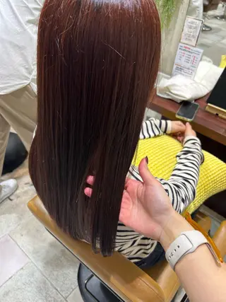 セミロング ピンク/艶感カラー / AIRI🎀🎀のヘアスタイル