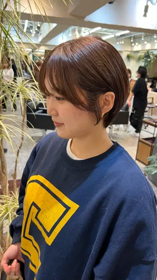 ショート belle   表参道　terrace所属・抜きっぱなしブロンド /ハイトーン/カナタのヘアスタイル