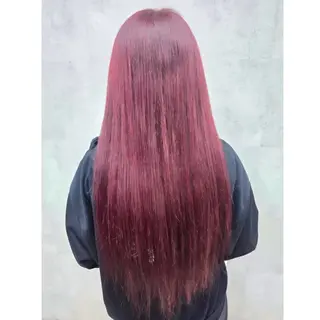 ロング カラー 編み込みエクステ/ ハイトーン りょすけのヘアスタイル