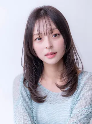 ミディアム カラー ✨髪質改善 縮毛矯正 艶髪 立川 コウキ✨のヘアスタイル