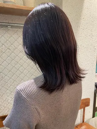 ミディアム カラー SALOWIN下北沢所属・hazuki 🌝のヘアスタイル