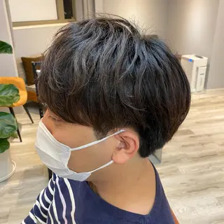 メンズ 透明感カラー✨ 酸性ストレート特化のヘアスタイル