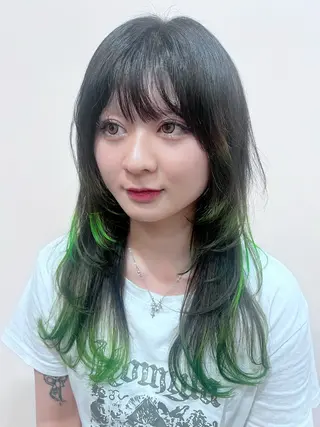 ロング VISAGE Quon所属・ボブ/レイヤー/ 透明感カラー/月島のヘアスタイル