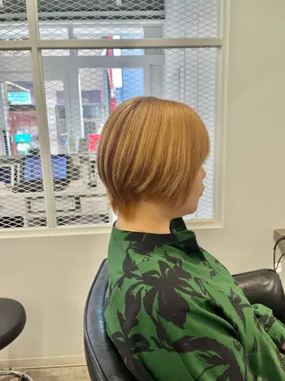 ショート カラー 🍓艶髪/艶カラー ハイトーン/しんたにのヘアスタイル