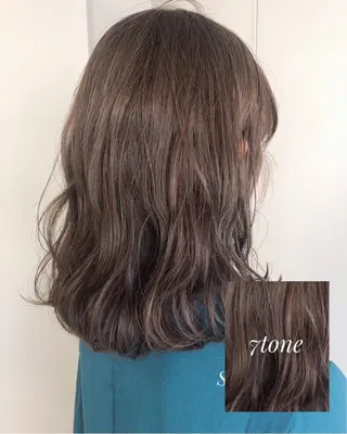 ミディアム Hair Salon BOTTOMS所属・✨透明感ケアカラー✨ 長野ゆきなのヘアスタイル