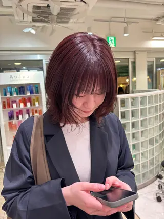 ミディアム カラー 西山梨々【12/1〜 産休を頂きます🎀】のヘアスタイル