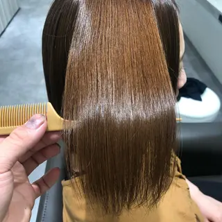 ミディアム ムトウセイマ/艶髪 /艶ケアWブリーチのヘアスタイル