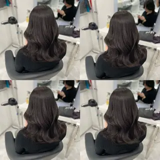 セミロング カラー ヘアアレンジ Ella所属・nana【艶髪】/ レイヤー/縮毛矯正のヘアスタイル