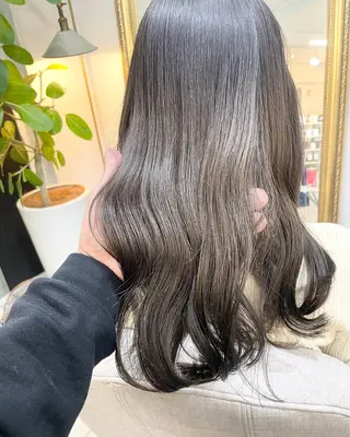 ミディアム 前髪&顔周りカット/ 韓国レイヤー/シバタのヘアスタイル