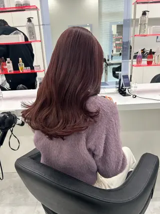 セミロング カラー 韓国カット/ パーマ/KOTAのヘアスタイル